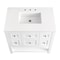 James Martin Vanities Breckenridge 36in Single Vanity, Bright White w/ 3 CM White Zeus Top 330-V36-BW-3WZ - alternate 7
